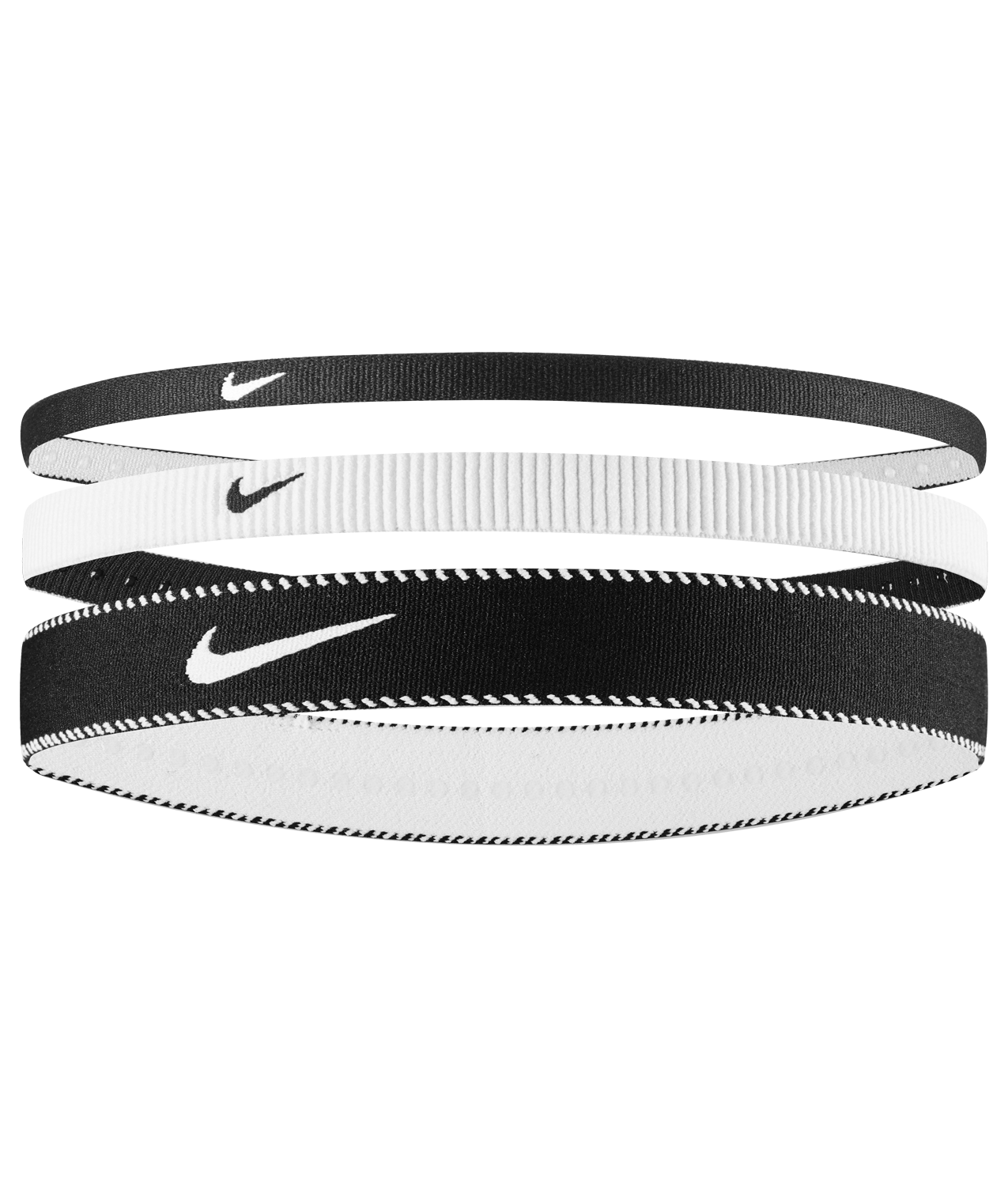 3 סרטי ראש שחור לבן  NIKE